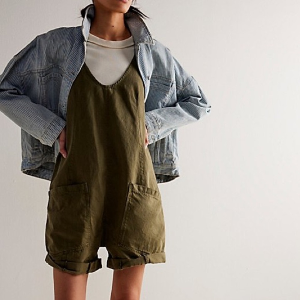 Free People High Roller Shortalls
